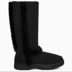 EUC UGG Sunburst Tall Black 10 AUTHENTIC w/ Box